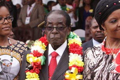 The Mugabes (file photo).