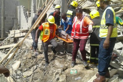 Building collapse in Lagos.