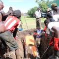 Drama as body exhumed in Kenyan village - PHOTOS
