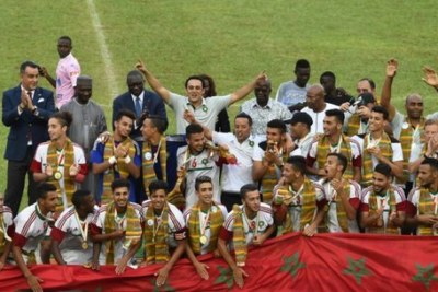 Maroc, vainqueur du tournoi de football lors des 8ès Jeux de la Francophonie
