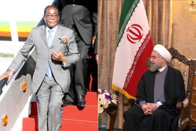 Zimbabwean President Robert Mugabe and Iran’s newly-elected President Hassan Rouhani (file photo).