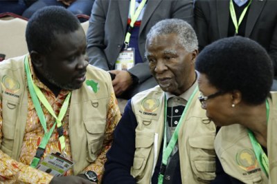 Former South African President Thabo Mbeki leading the African Union Elections Observer Mission in Kenya.