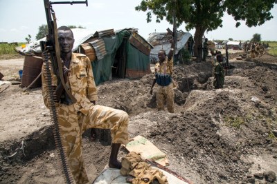 Des soldats sud-soudanais