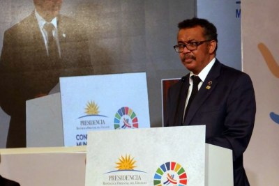 Dr. Tedros Adhanom Ghebreyesus, Director General, World Health Organization, speaking at the World Conference on NCDs in Montevideo.