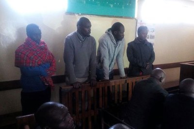 The four suspects appear before Nakuru Chief Magistrate Josephat Kalo on November 7, 2017.