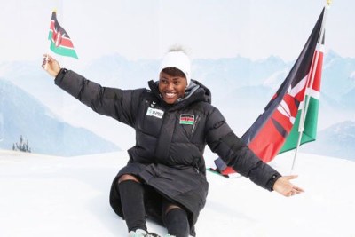 Kenya's lone representative at the 2018 Olympics, Sabrina Wanjiku Simader.