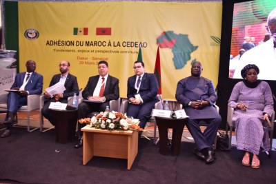 Panel Amadeus sur l'adhésion du Maroc dans la CEDEAO, Dakar le 29 mars 2018 à Dakar