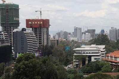 A view of the skyline in Westlands.