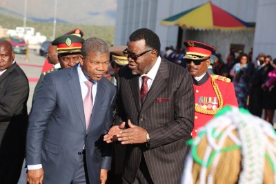 The President of the Republic of Angola, João Lourenço, landed in the Namibian capital of Windhoek to participate in the 40th-anniversary ceremonies of the Cassinga Massacre. (file photo).