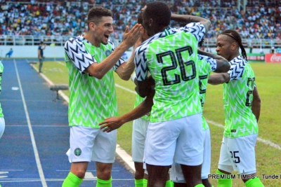 Nigeria's Super Eagles play DR Congo.