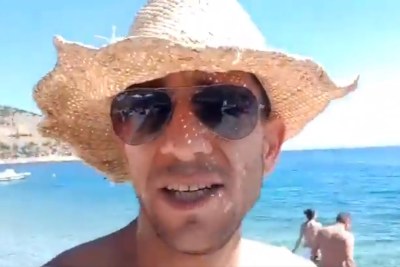 Video screenshot of Adam Catzavelos who caused outrage after a video of him using a racial slur went viral in 2018.