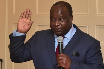 Tito Mboweni, Finance Minister taking the oath of office