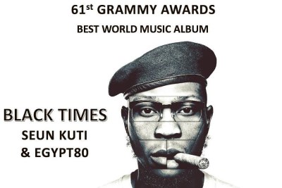 Seun Kuti's Black Times album gets nominated for Grammy Awards 2019.