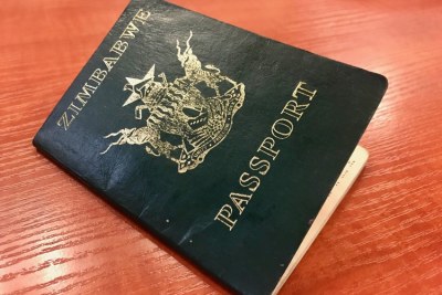 Zimbabwe passport (file photo).