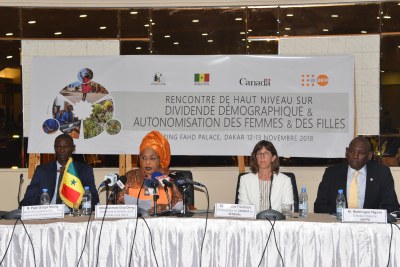 Rencontre de haut niveau sur le dividende démographique et l’autonomisation des femmes et des filles, 12 et 13 Novembre 2018 à Dakar