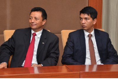 Les deux anciens chefs d'Etat, Andry Rajoelina et Marc Ravalomanana