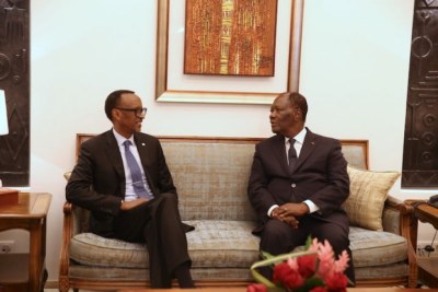 Paul Kagamé et Alassane Ouattara