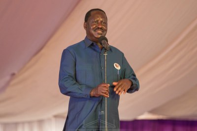 Raila Odinga, leader of the opposition Orange Democratic Movement (file photo).