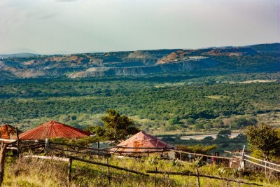 Coal mine in Somkhele viewed from Ocilwane village in Fuleni, KwaZulu-Natal.