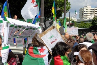 Protesters in Algeria (file photo).