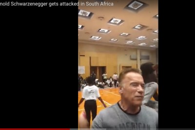 Man who drop-kicked Arnold Schwarzenegger.