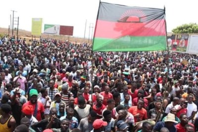 Anti-Jane Ansah protests in Lilongwe.