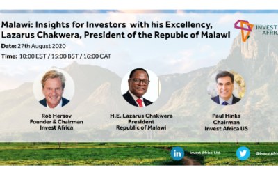 An Insight for Investors with H.E. Lazarus Chakwera, President of the Republic of Malawi
