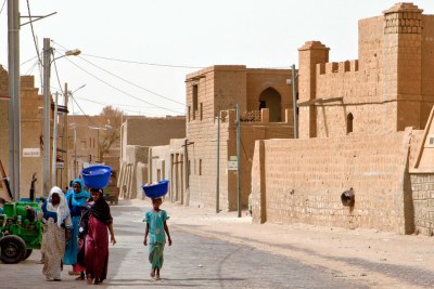Women walk on the street in Timbuktu, Mali (file image).