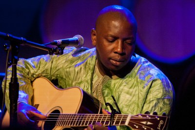 Vieux Farka Touré performing with the Touré-Raichel Collective in 2012 at New York's City Winery.