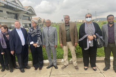U.S. and European Union special envoys on a visit to Tigray, August 2, 2022.