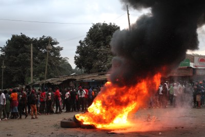 Chaos rocked various parts of the country including Kibera, Kondele in Kisumu, Mathare and Mlango Kubwa after the electoral commission declared Deputy President William Ruto President-Elect.
