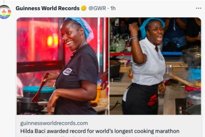 Hilda Baci was awarded the record for the world’s longest cooking marathon.