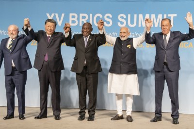 Photo de famille du XVe sommet des BRICS